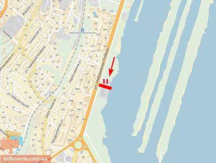 Білборд, Бігборд (Борд)   у Новомосковську пл. Перемоги, центр міста, ІндексБанк, критий ринок, центральний схема