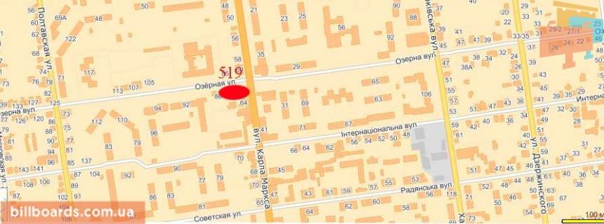 Сiтiлайт  у Павлограді вул. Карла Маркса - кафе "Старий Павлоград" схема