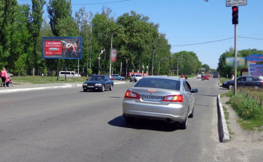 Білборд, Бігборд (Борд)  B у Бровари, 3х6  Бровари вул.Ярослава Мудрого/Грушевського 5 (В) з Київа/АТБ Фото 1