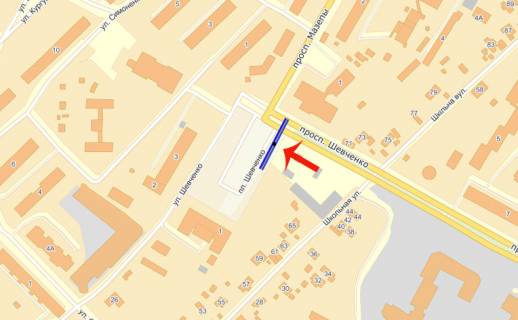 Скролер, Скрол B у Вишгороді, 3х6  Вишгород пр-т Шевченко/вул.Шкільна -парк Центральний (В2)  СКРОЛЛЕР 3х6 - 531747 схема