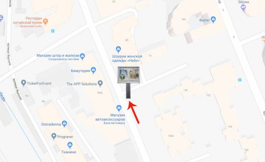 Скроллер A в Киеве, 2.3х3.14  вул.Казиміра Малевича 86Д (Боженко)/на вул.Гринченко,Федорова (А1) СКРОЛЕР - 182031 схема