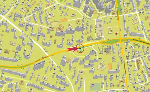 Билборд A в Киеве, 3х6  пр-т Правди,17 (А) схема