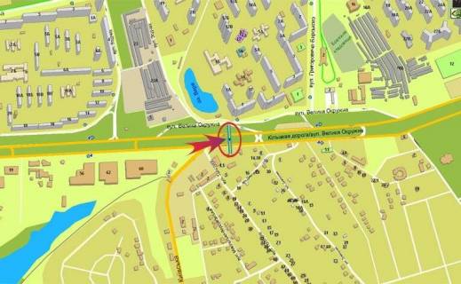 Скроллер Р/П в Киеве, 3х6  Кільцева/поворот на Вишневе,Фоззі/напрямок на Одеську пл (А1) (розподілювач) СКРОЛЛЕР - 245919 схема