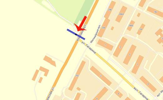 Билборд A в Бровары, 3х6  Бровари вул Київська 241 / Чорновола(А) - на Київ/СІЛЬПО схема