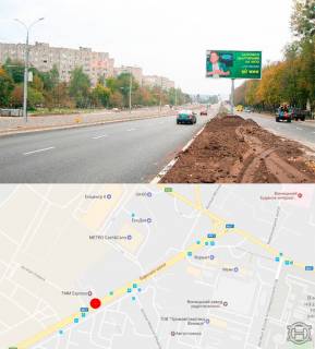 Билборд A в Виннице, 3х6  Барське шосе (разподільча смуга) фото 1