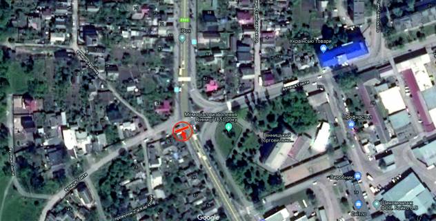 Билборд B в Виннице, 6х3  вул. Київська - вул.Гонти  схема