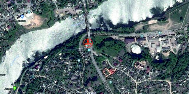 Білборд, Бігборд (Борд)  A у Вінниці, 6х3  Замкова гора (Староміський міст) схема