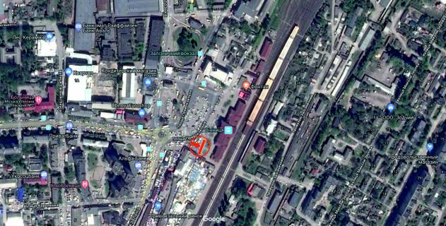 Скролер, Скрол A у Вінниці, 3.14х2.32  пл. Привокзальна (каси) - 282354 схема