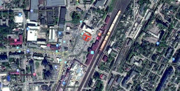 Ситилайт B в Виннице, 3.28х2.48  пл. Привокзальна(колишня Героїв Сталінграду)  (Аптека) схема