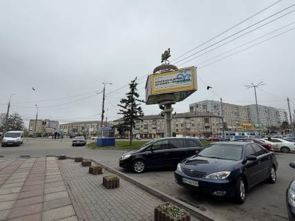 Билборд A в Виннице, 6х3  пл. Героїв Чорнобиля (з фонтана "Рошен")(навпроти АТБ) фото 2