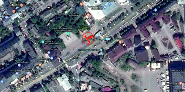Скроллер A в Виннице, 3.14х2.32  пр. Коцюбинського - вул. Нансена (напроти ТЦ Петроцентр) - 282319 схема